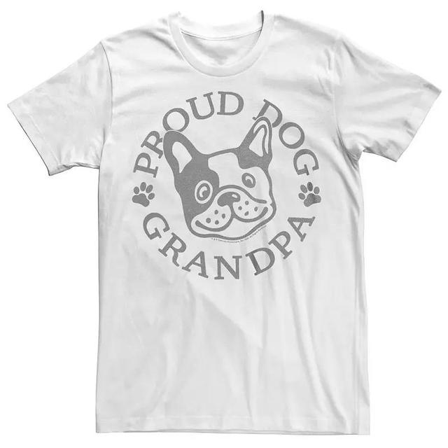 Big & Tall Proud Dog Grandpa French Bulldog Graphic Tee, Mens Product Image