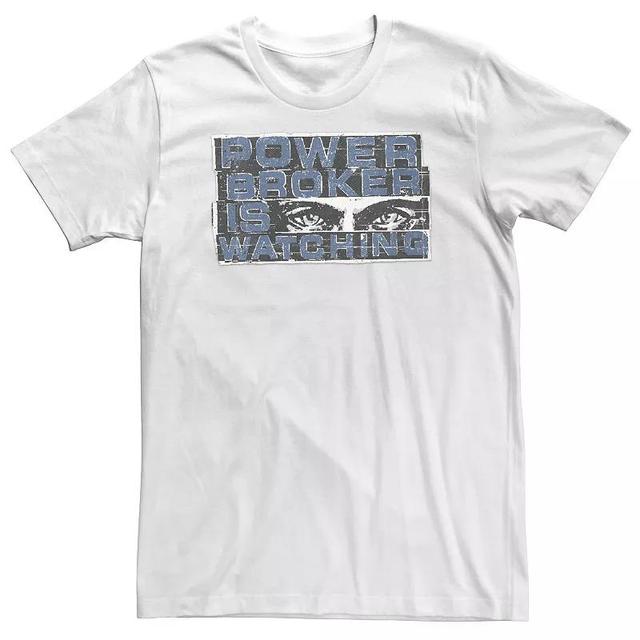 Big & Tall Marvel Falcon And The Winter Soldier Power Broker Is Watching V3 Tee, Mens Product Image