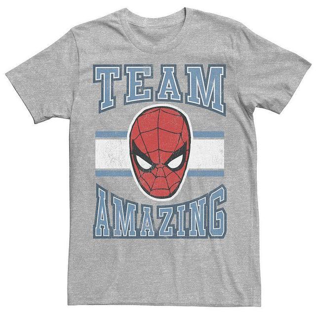 Mens Marvel Classic Team Amazing Spider-Man Tee Athletic Grey Product Image