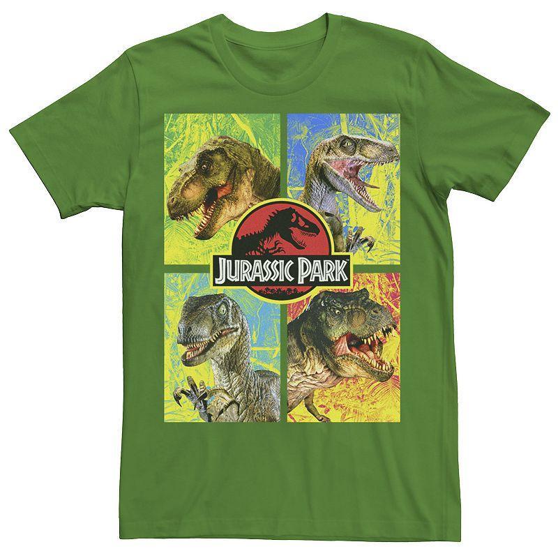 Mens Jurassic Park Four Dinosaur Faces Tee Product Image