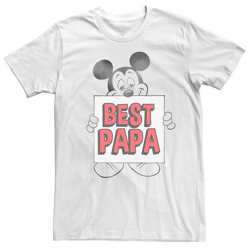 Disneys Mickey Mouse Mens Traditional Mickey Best Papa Graphic Tee Product Image