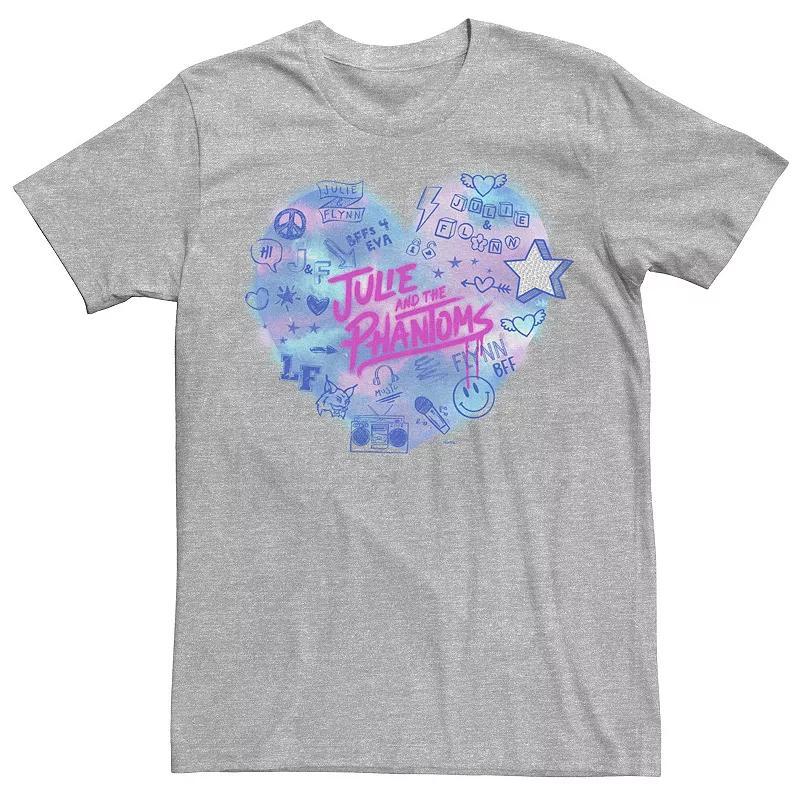 Mens Julie And The Phantoms Airbrush Heart Logo Tee Product Image