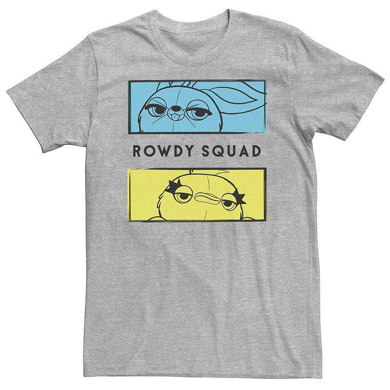 Big & Tall Disney / Pixar Toy Story 4 Ducky & Bunny Rowdy Squad Panels Tee, Mens Athletic Grey Product Image