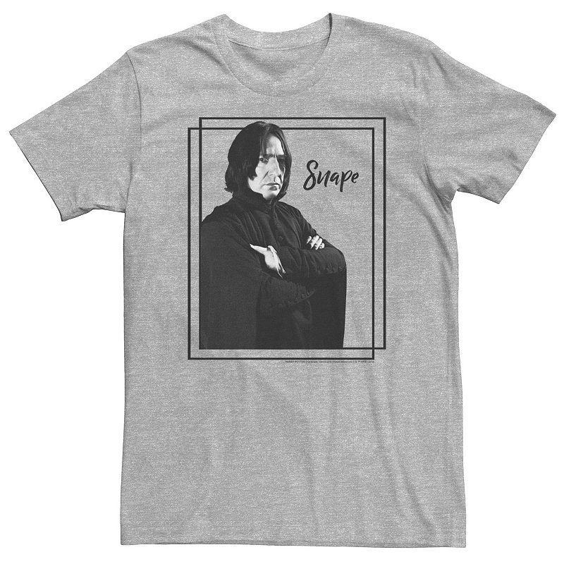 Big & Tall Harry Potter Snape Simple Framed Portrait Tee, Mens Athletic Grey Product Image