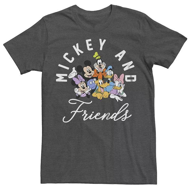 Disneys Mickey Mouse And Friends Poster Mens Graphic Tee Grey Heather Product Image