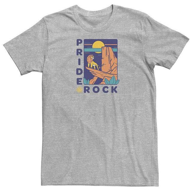 Big & Tall Disney The Lion King Simba Pride Rock Simple Text Tee, Mens, Size: 4XL Tall, Med Grey Product Image