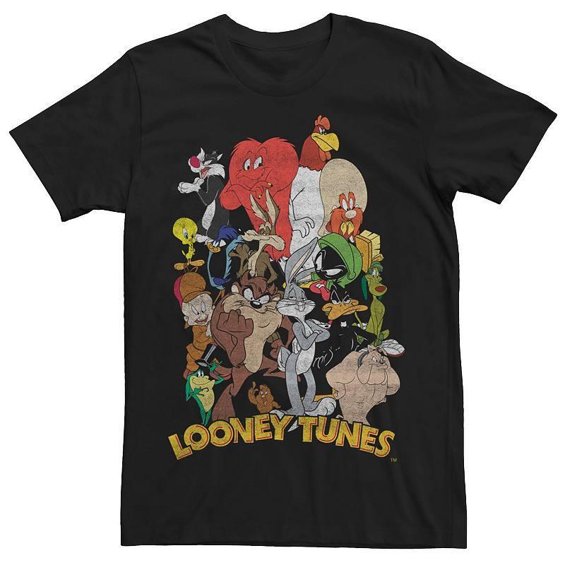 Mens Looney Tunes Group Shot Character Stack Tee Product Image