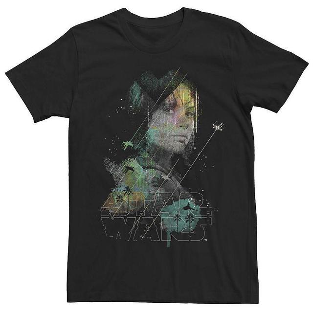 Mens Star Wars Rogue One Jyn Erso Space Stylized Graphic Tee Product Image