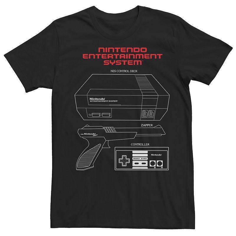 Mens NES Zapper Schematic Tee Product Image