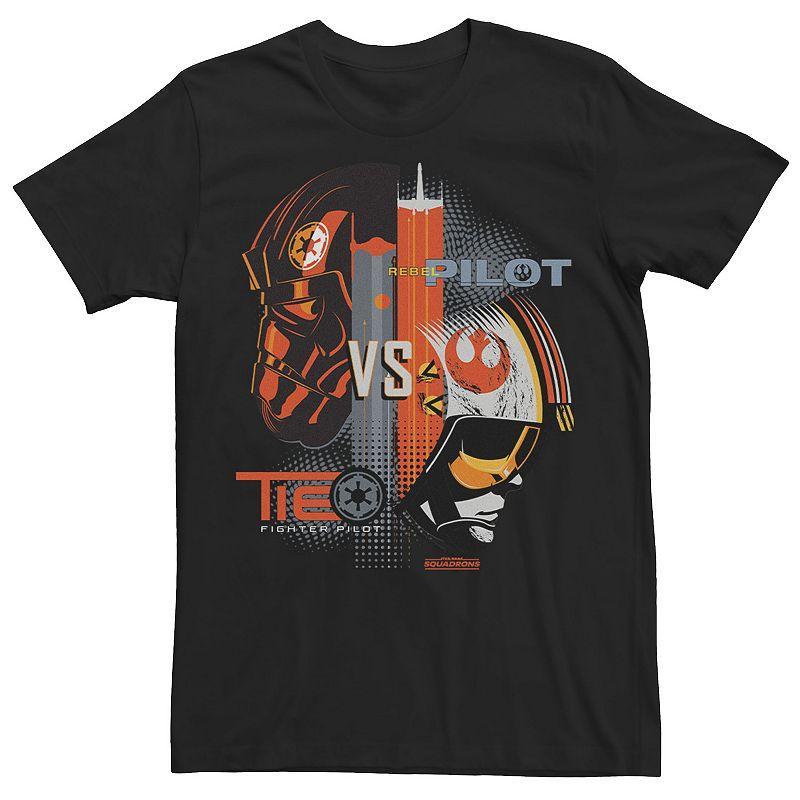 Mens Star Wars: Squadrons Empire Vs. Rebels Short Sleeve Tee Black Product Image