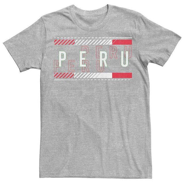 Mens Gonzales Peru Text Overlay Tee Athletic Grey Product Image