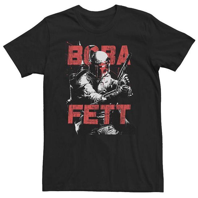 Big & Tall Star Wars Boba Fett Contrasted Tonal Pose Tee, Mens Product Image