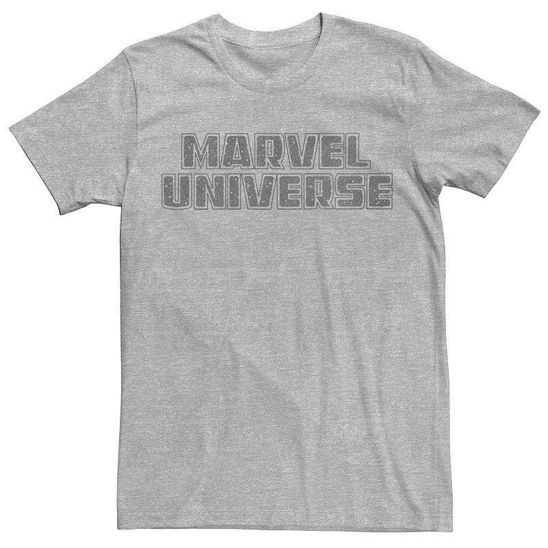 Mens Marvel Universe Simple Logo Tee Athletic Grey Product Image