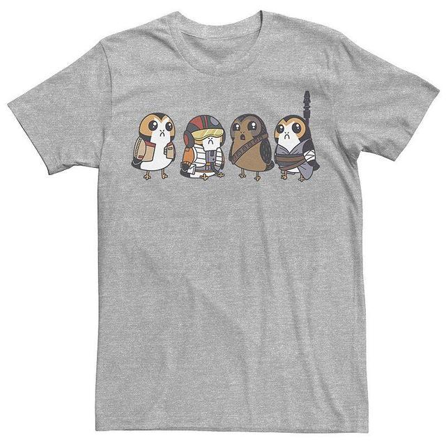 Mens Star Wars Cute Porgs Dressed As Characters Portrait Tee Athletic Grey Product Image