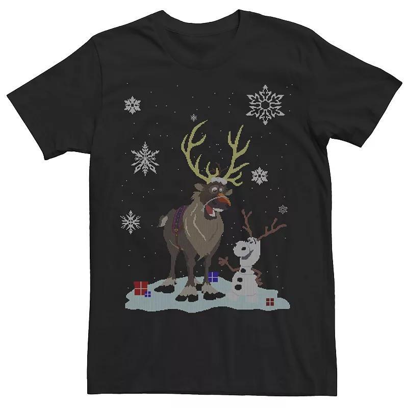 Disneys Frozen Sven Olaf Mens Snowman Ugly Sweater Tee Product Image