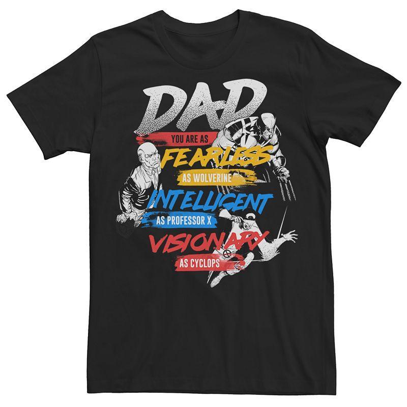 Mens Marvel Dad Graphic Tee Black Product Image