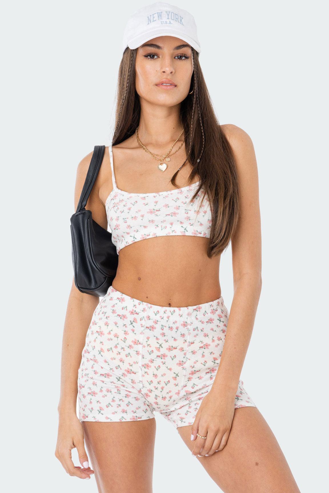 Primrose Waffle Crop Top Product Image