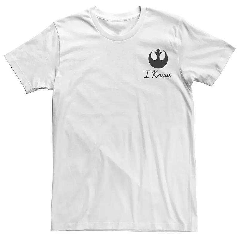 Mens Star Wars Hans Classic Quote Tee White Product Image