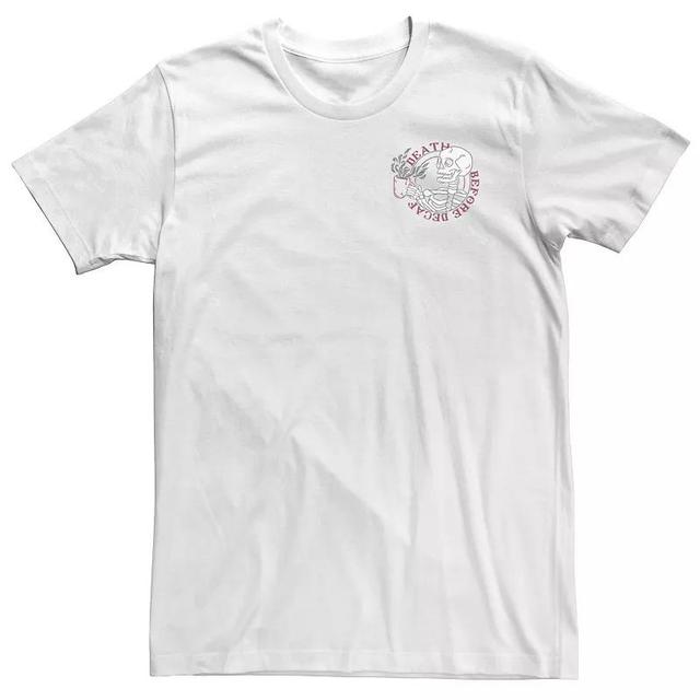 Big & Tall Disney Aladdin Live Action Movie Logo Pocket Tee, Mens White Product Image