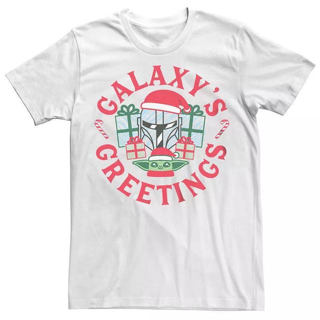 Mens The Mandalorian Galaxys Greetings Graphic Tee Product Image