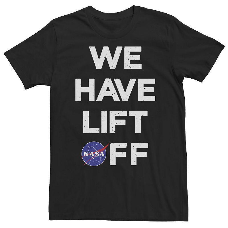 Big & Tall NASA We Have Lift Off Text Stack Logo Tee, Mens Product Image