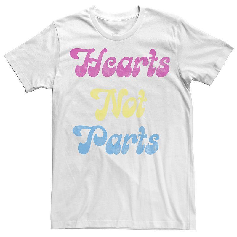 Mens Pride Hearts Not Parts Tee Product Image