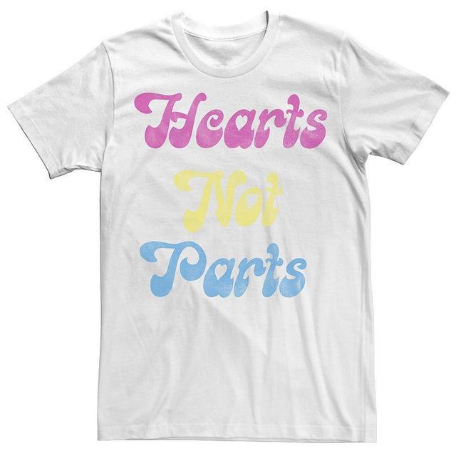 Mens Pride Hearts Not Parts Tee Product Image