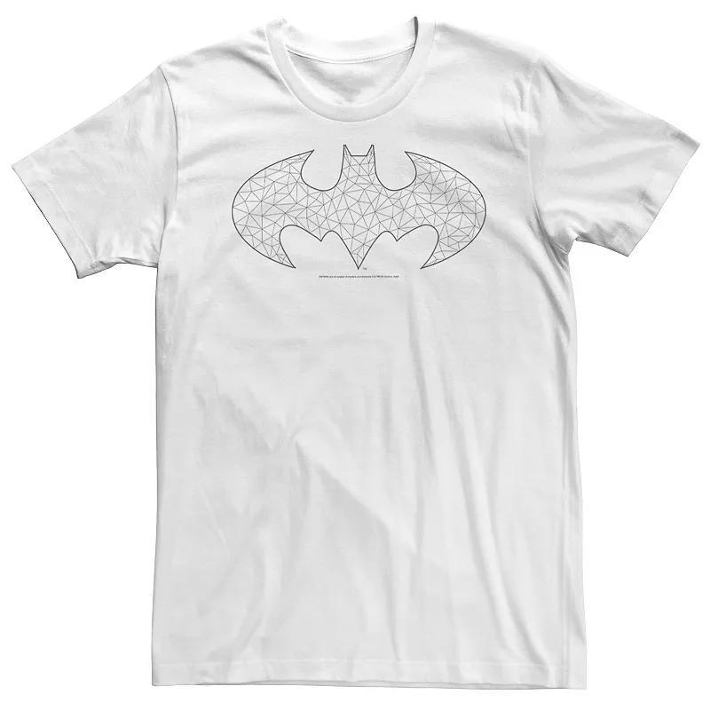 Big & Tall DC FanDome Batman Yellow Line Art Logo Tee, Mens Product Image