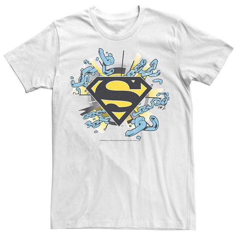 Fifth Sun Dc Mens Superman Break The Chains Logo Short Sleeve T-Shirt Product Image