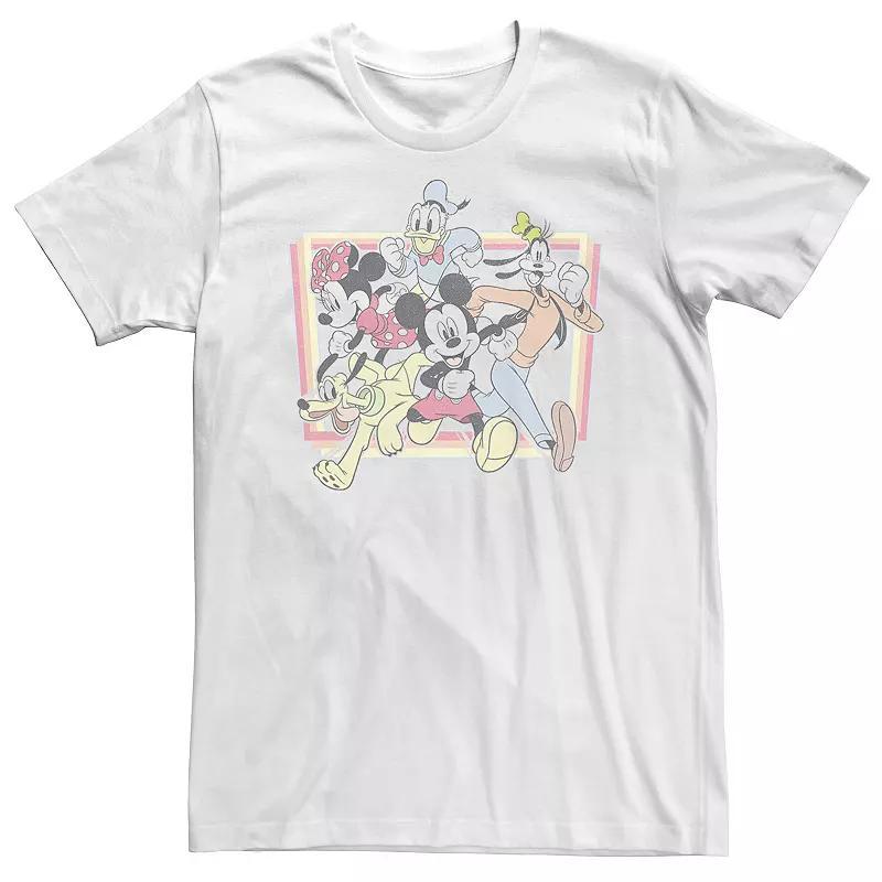 Big & Tall Disney Mickey Mouse & Friends Burst Through Portrait Tee, Mens Product Image