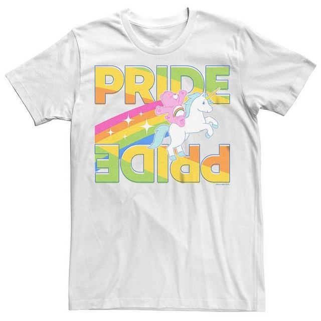 Mens Care Bears Pride Unicorn Ride Graphic Tee Product Image