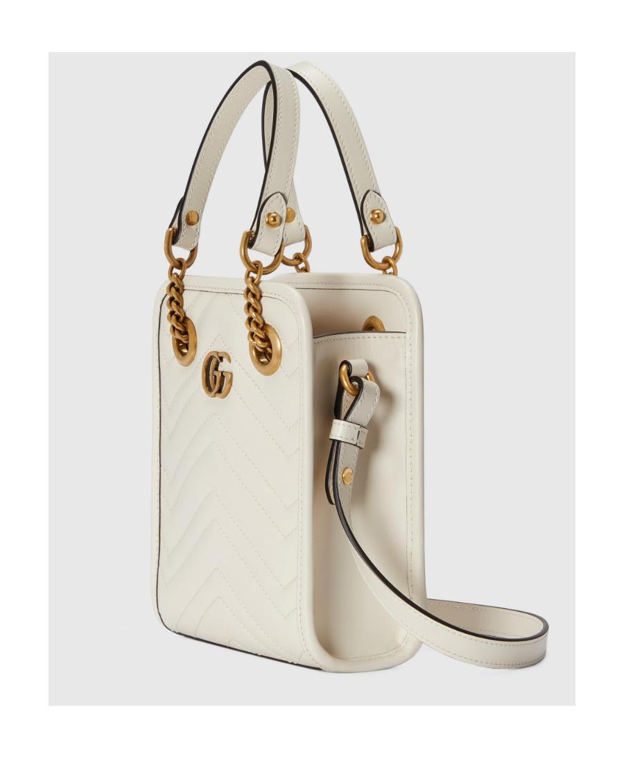 GUCCI Mini Marmont Crossbody Bag In Crema Product Image