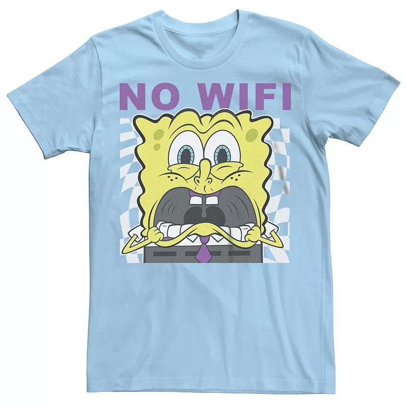 Mens SpongeBob SquarePants No Wi-Fi Graphic Tee Product Image