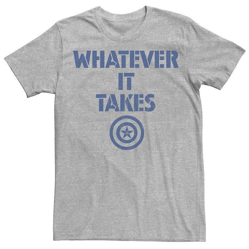 Mens Marvel Avengers Endgame Whatever It Takes Captain America Logo Graphic Tee Grey Product Image