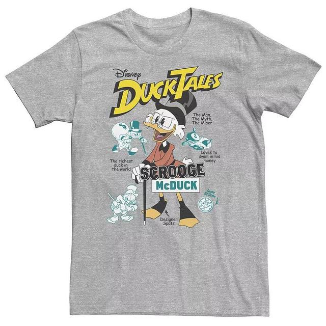 Big & Tall Duck Tales Richest Duck Poster Tee, Mens Product Image