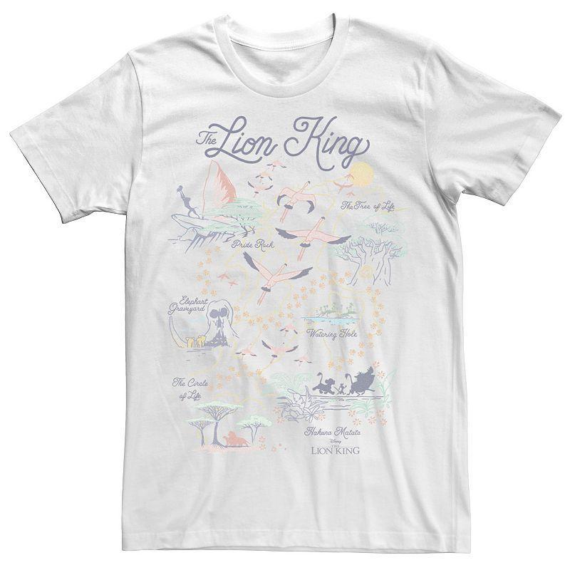 Disneys The Lion King Mens Map Of The World Tee Product Image