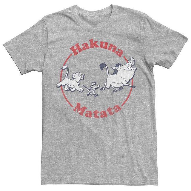 Disneys The Lion King Mens Hakuna Matata Character Strut Tee Athletic Grey Product Image