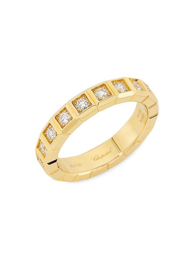 Womens Ice Cube 18K Yellow Gold & Diamond Ring Product Image