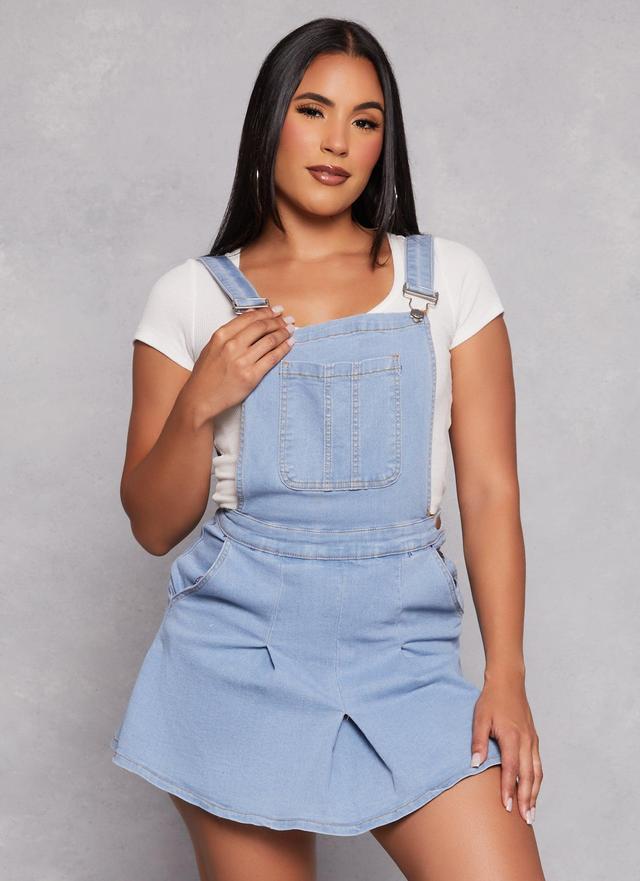 Womens Daisy Denim Overall Dress Product Image