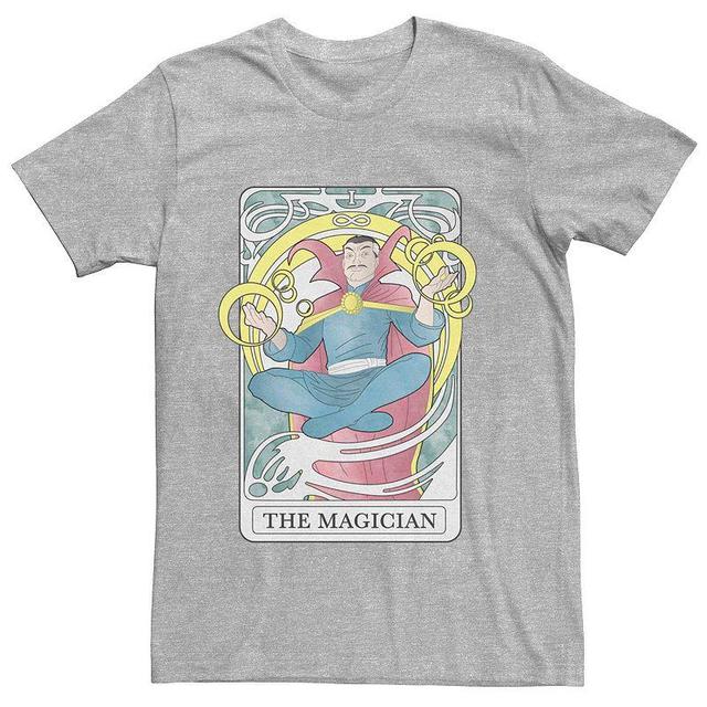 Mens Marvels Doctor Strange The Magician Tarot Card Tee Athletic Grey Product Image