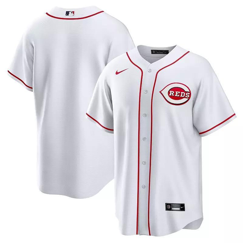 Mens Nike White Cincinnati Reds Home Replica Team Jersey Product Image