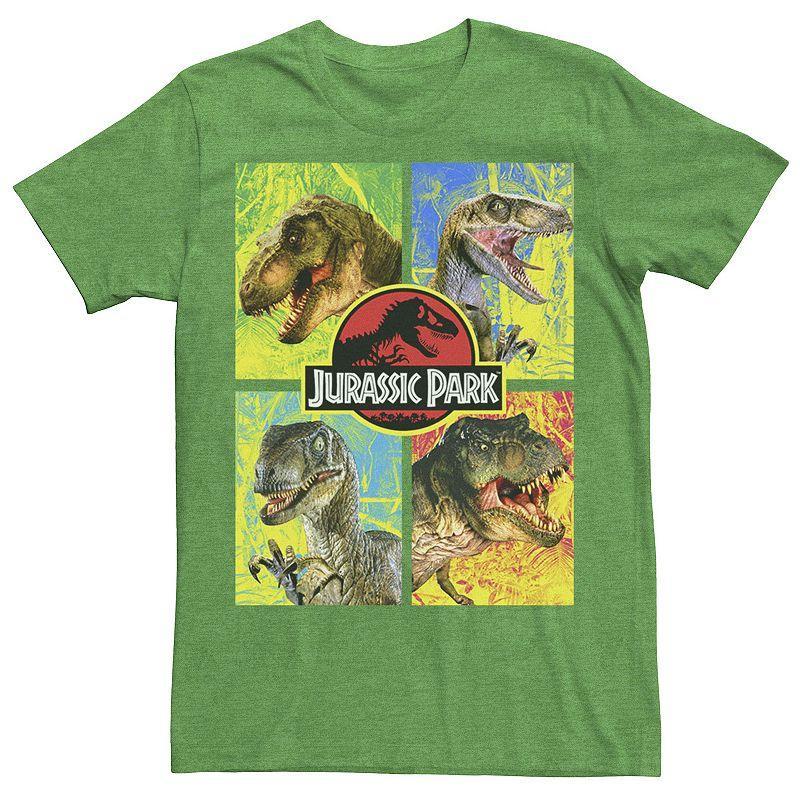 Mens Jurassic Park Four Dinosaur Faces Tee Product Image