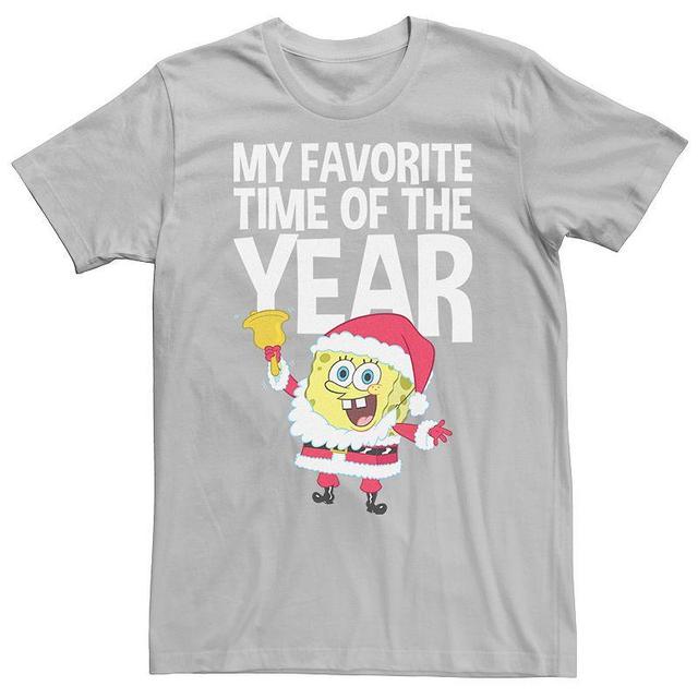 Mens Spongebob Squarepants Santa Christmas Tee Product Image