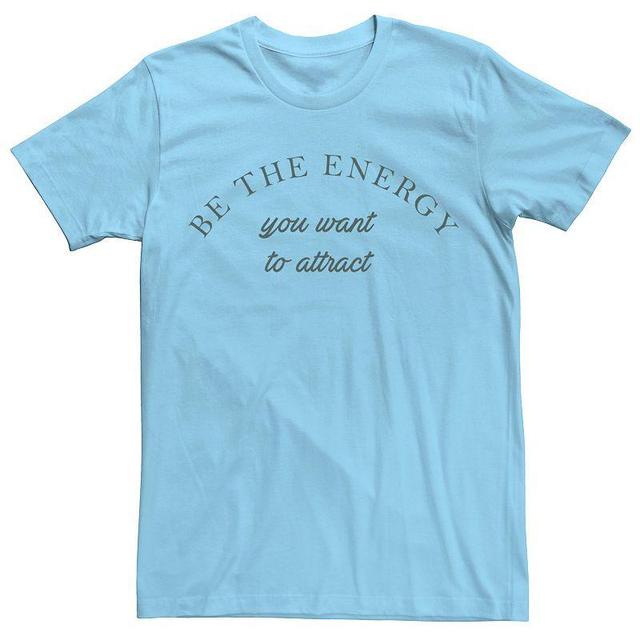 Mens Fifth Sun Be The Energy You Want Tee Light Blue Product Image