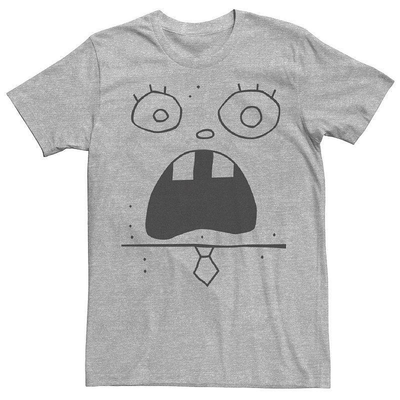 Fifth Sun Mens Doodlebob Face Tee Short Sleeve Crew T-shirt Product Image