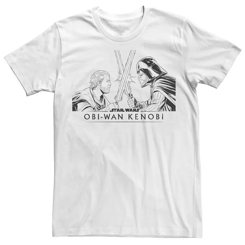 Mens Obi-Wan Kenobi Star Wars Vader Vs Kenobi Logo Tee Product Image