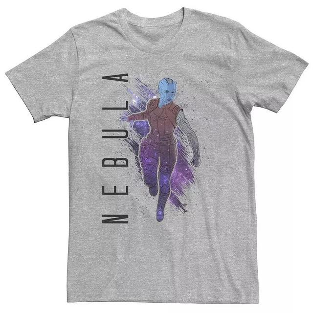 Big & Tall Marvel Avengers Endgame Nebula Galaxy Painted Tee, Mens Athletic Grey Product Image