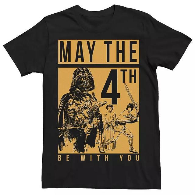 Mens Star Wars May The Forth Be With You Collage Poster Tee Product Image