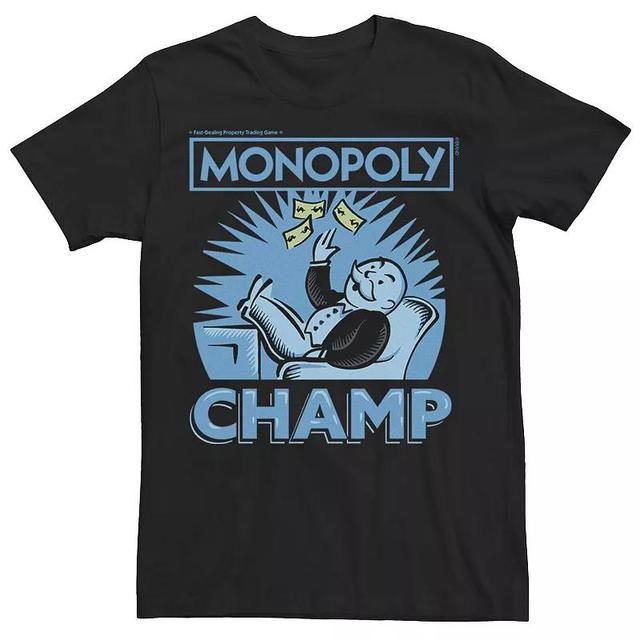 Big & Tall Monopoly Champ Money Toss Tee, Mens Product Image