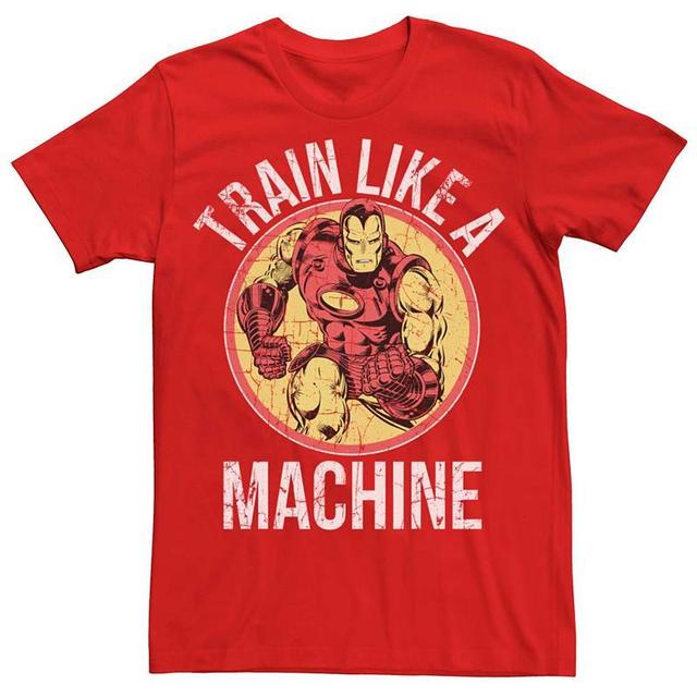 Mens Marvel Iron Man Train Like A Machine Tee Product Image